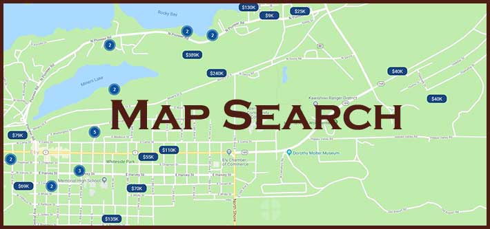 Search for listings using a map